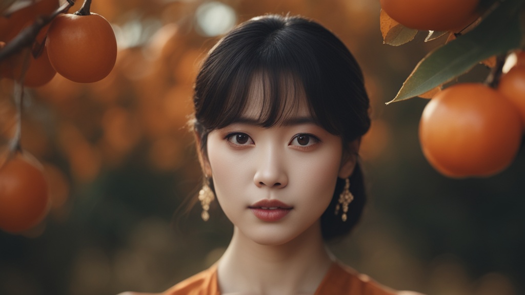 秋日柿语,暗恋的心事轻吟
