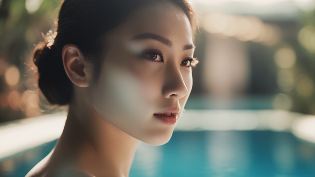 游泳馆里的浪漫邂逅，情深如水