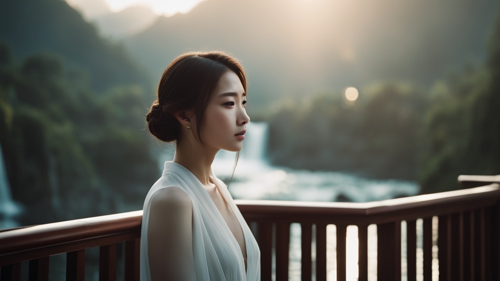 瀑布观瀑台，恋语轻扬之地