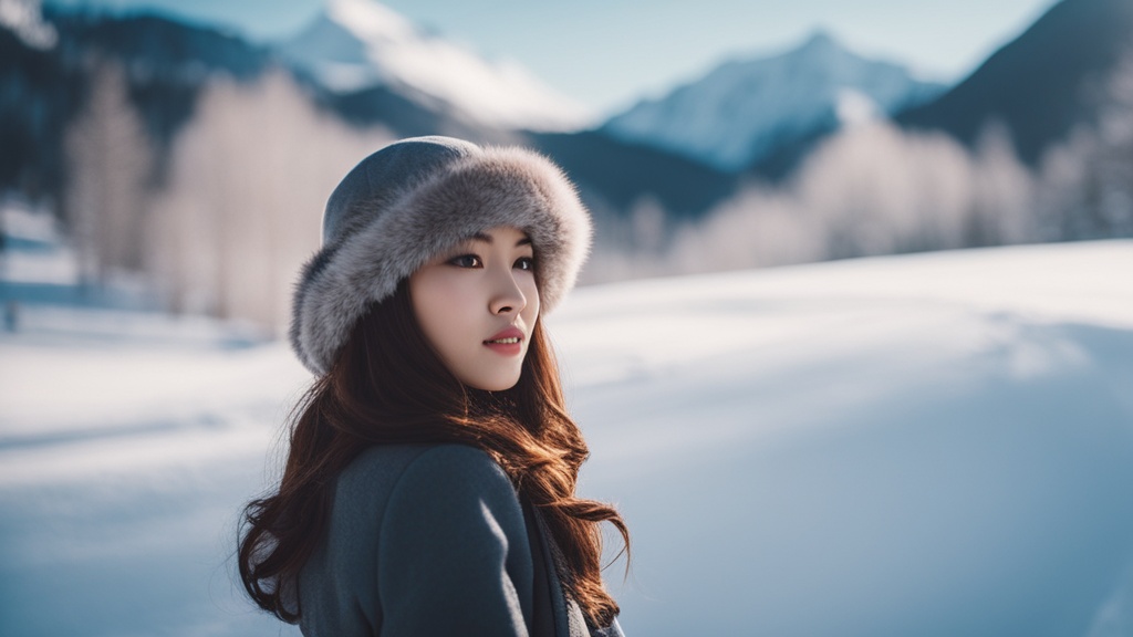 滑雪场上的浪漫邂逅，冬日恋歌轻扬