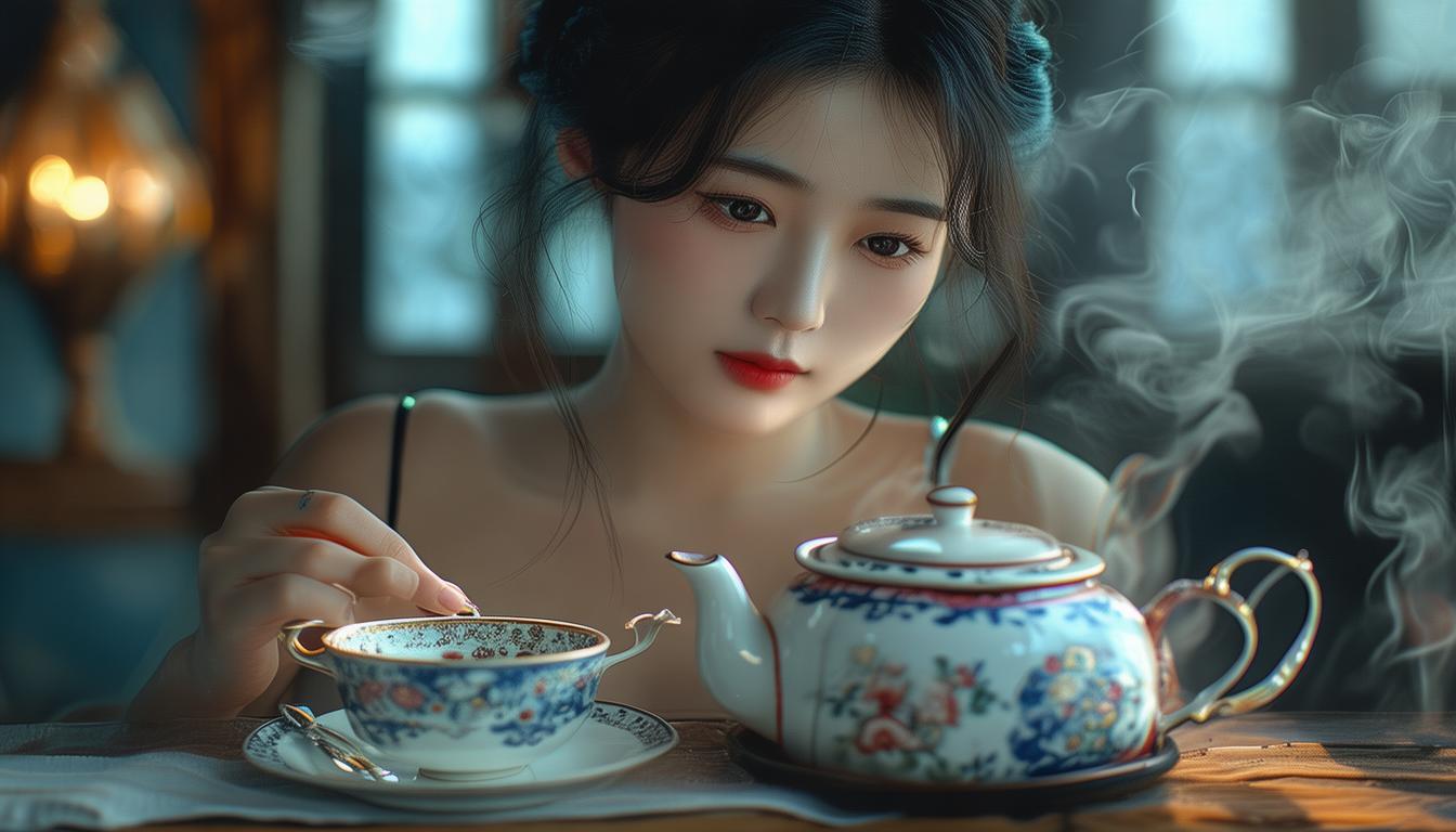 茶杯茶具赠情郎,此情此景可相宜?