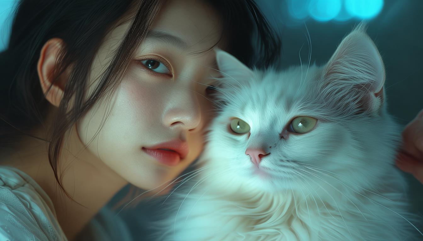 当男友轻抚猫咪时，该配以何种温柔文案？