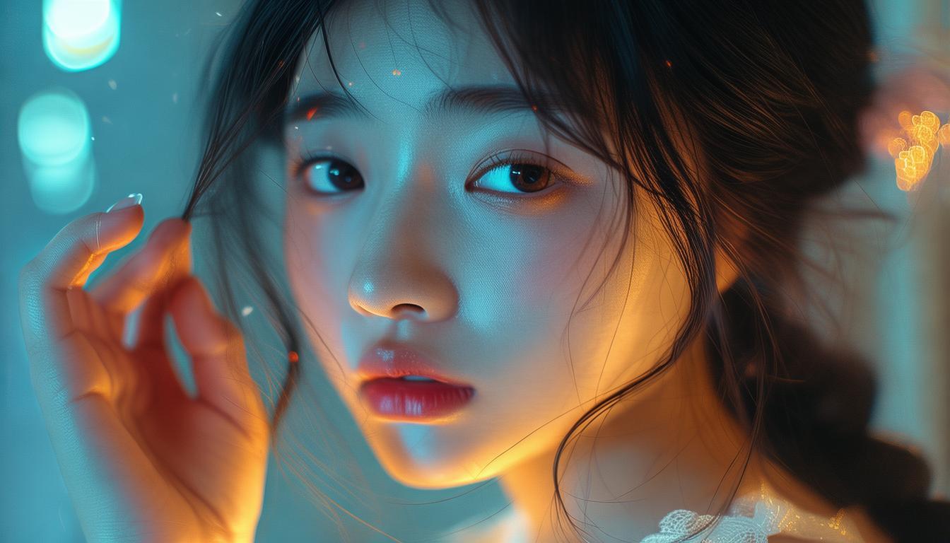 女友轻拔白发间,藏着怎样的深情呢?
