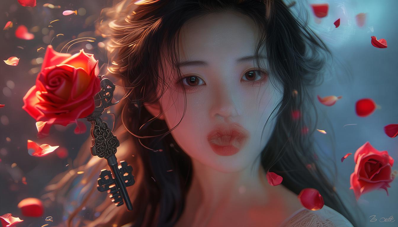 恋爱中的她，创意玫瑰该配何物赠佳人？