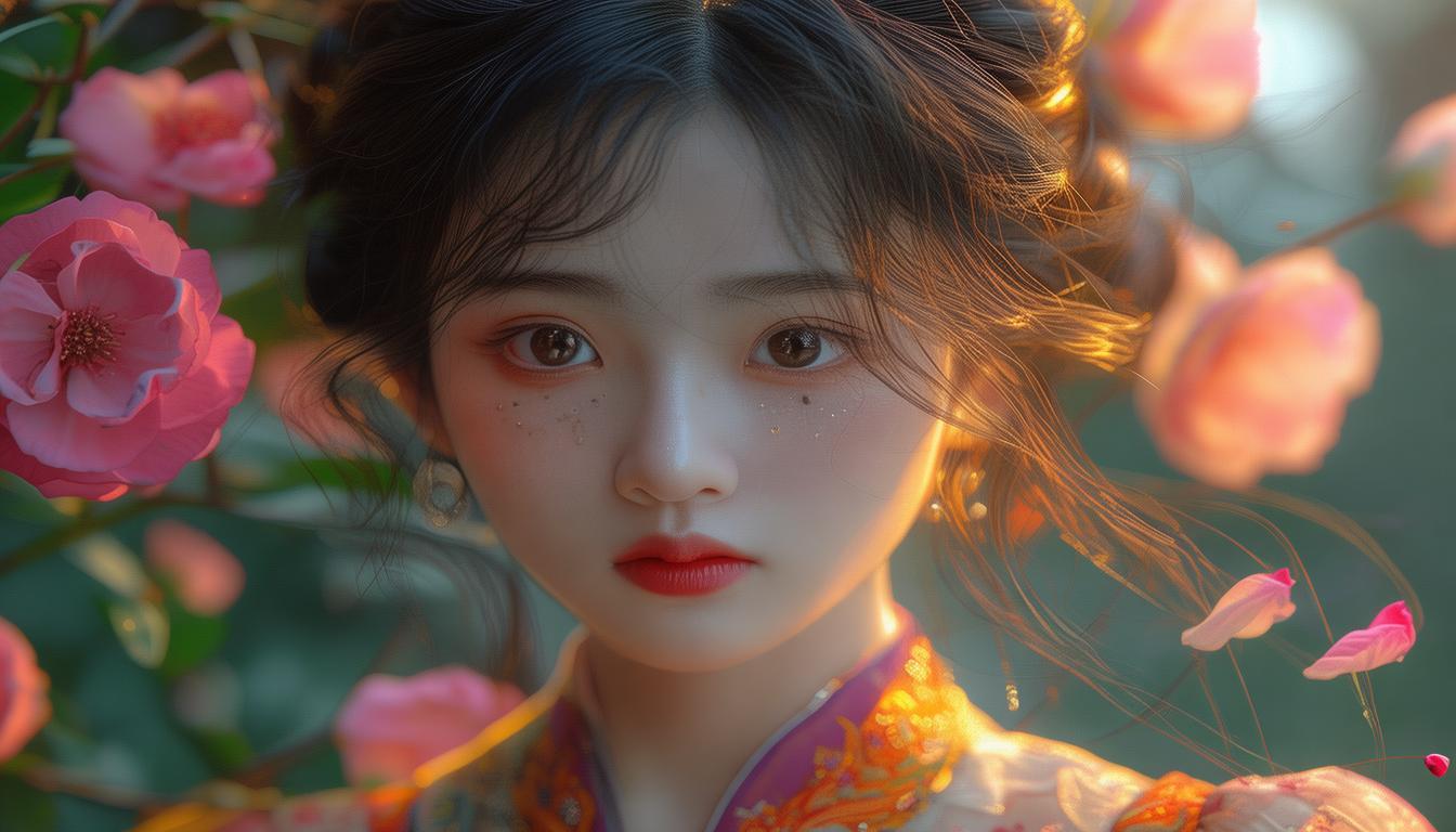 她楼下花影摇曳，我该送何物比肩深情？