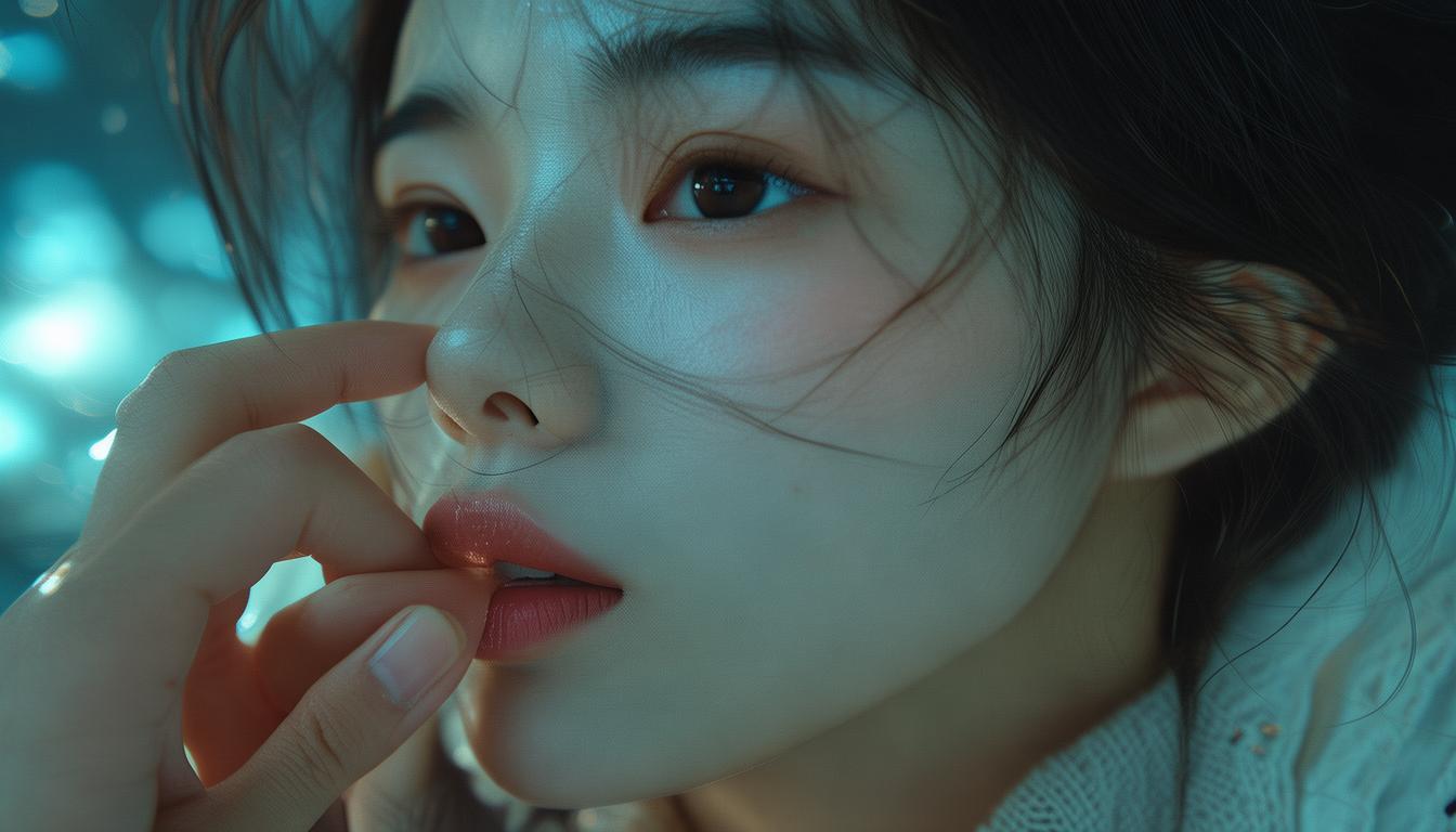 女友轻吻男友手指,是爱意暗涌的温柔密语吗?
