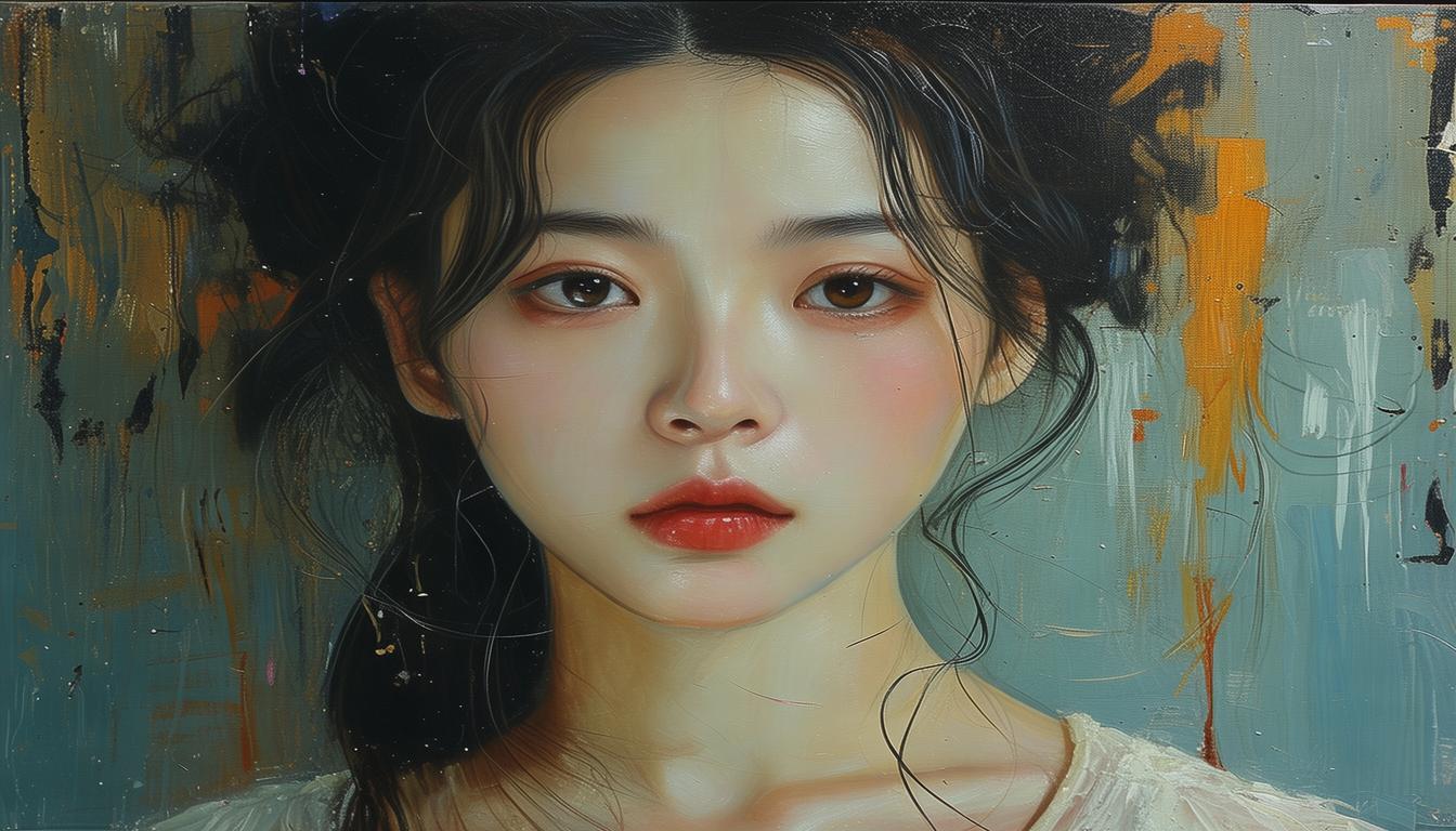 送她丙烯肌理画,能否叩响心扉之门?
