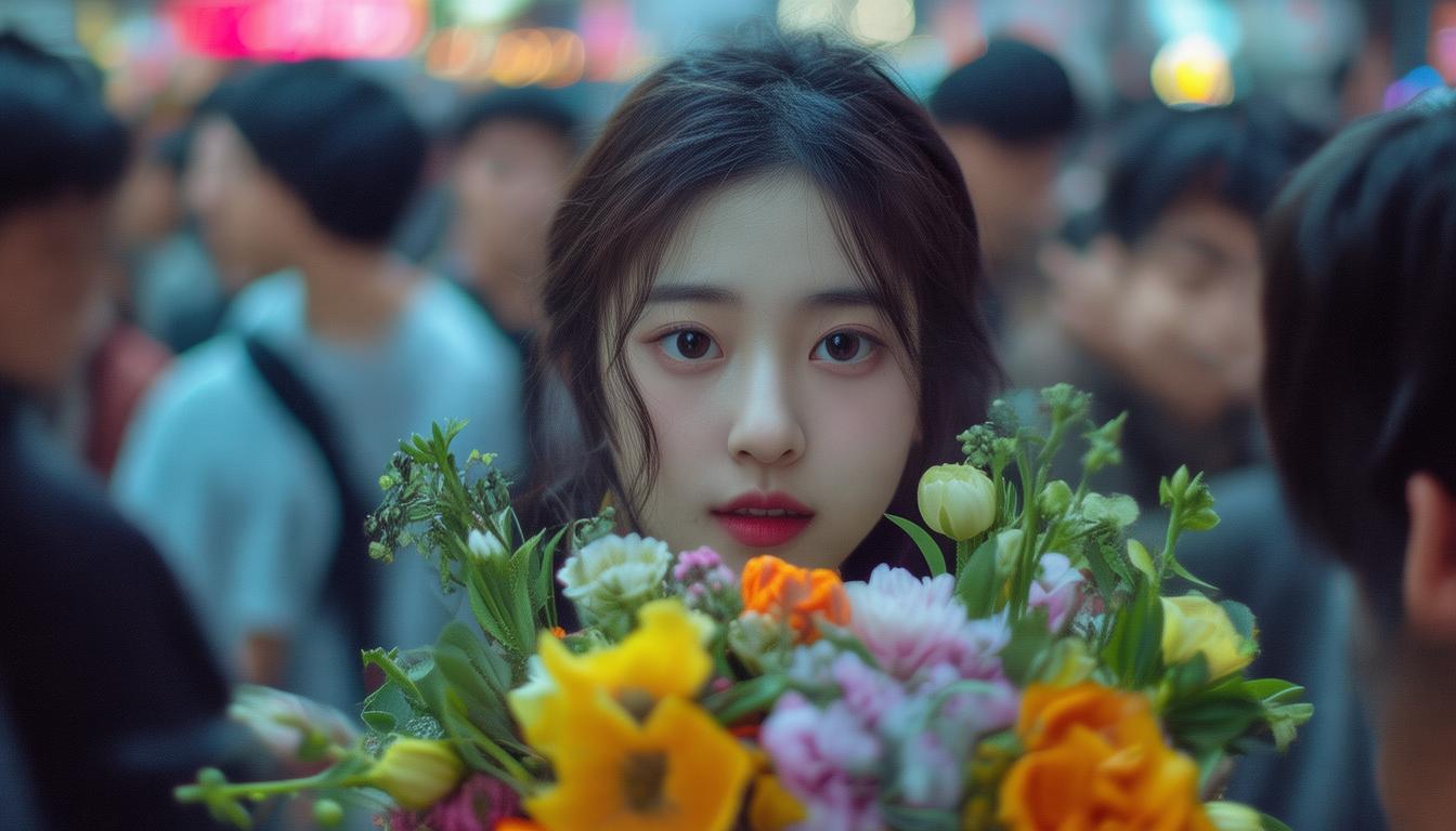 捧花穿越人海见你，这份浪漫会尴尬吗？